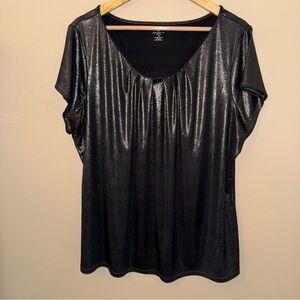 Worthington’s Metallic Black Women's Top